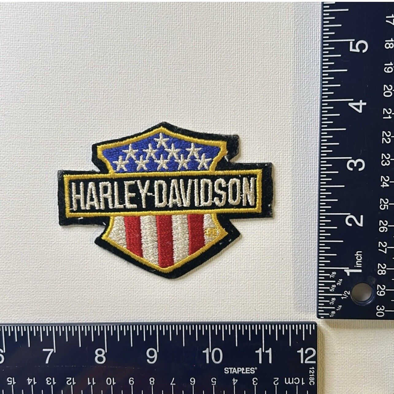 Authentic Vintage Harley-Davidson USA Rare Bar & Shiels Emblem