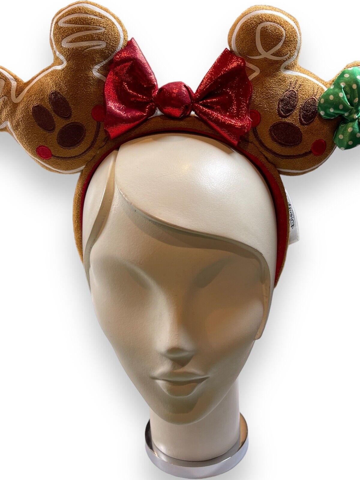 Disney Parks Rare 2019 Christmas Holiday Gingerbread Ears Disneyland Headband