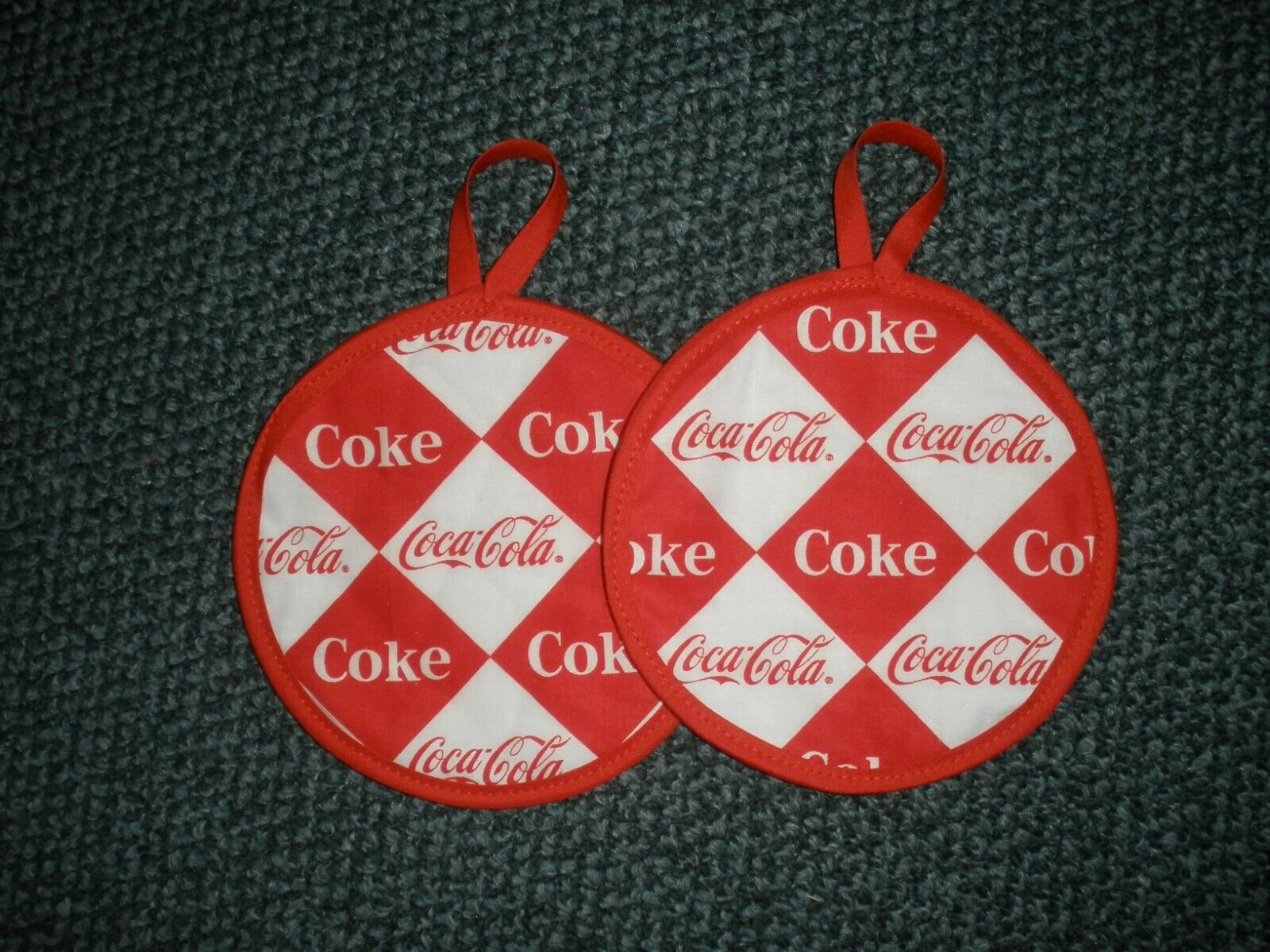 Coca Cola Coke characters potholders