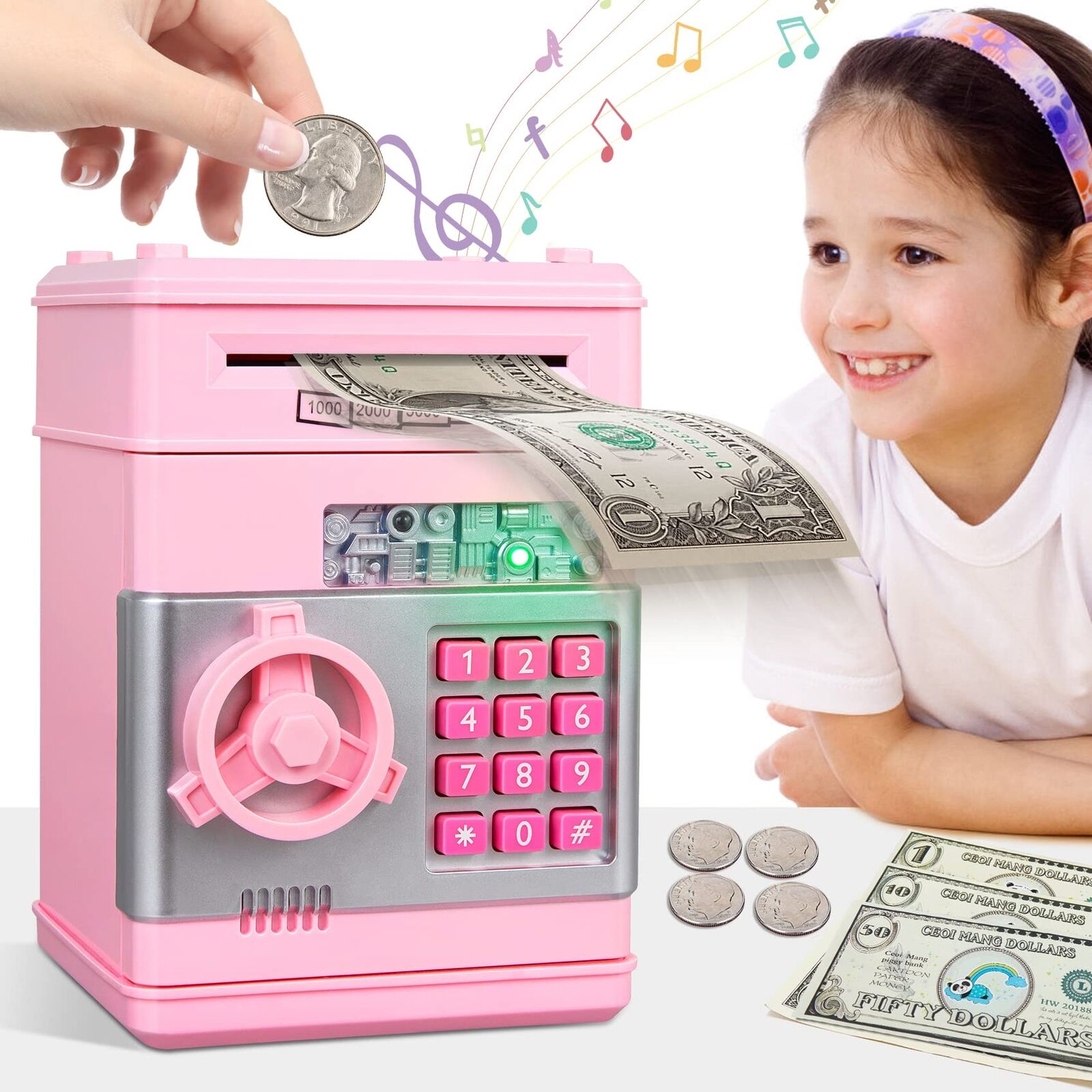 Toys for 5 6 7 8 9 10 Year Old Girl Gifts Money Saving Box