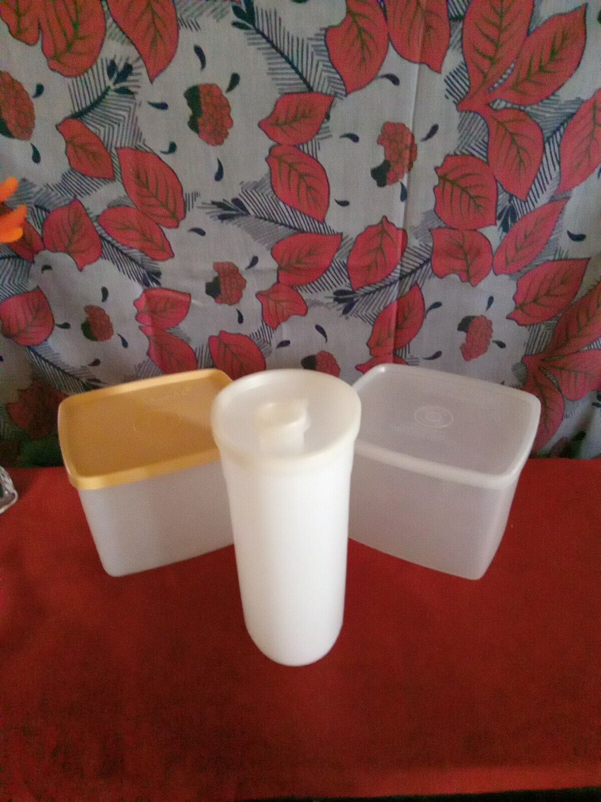Vintage TUPPERWARE 6 Pc Lot Of 3 Small Food Storage Containers