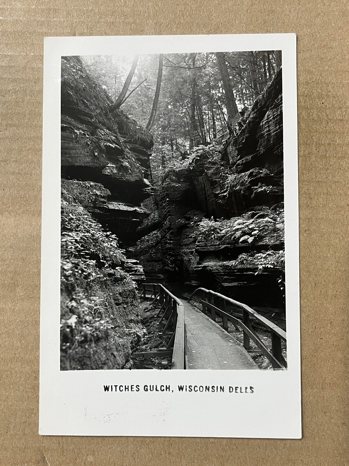 Postcard RPPC Wisconsin Dells WI Witches Gulch Vintage PC