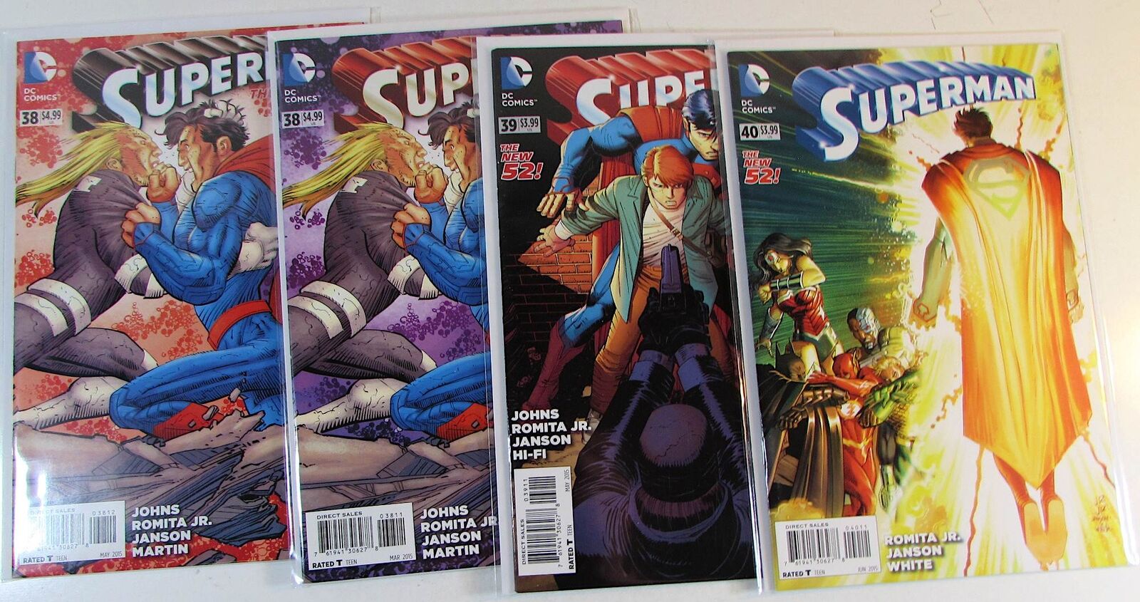 Superman Lot of 4 #38,38 combo,39,40 DC (2015) 3rd Series Comic Books