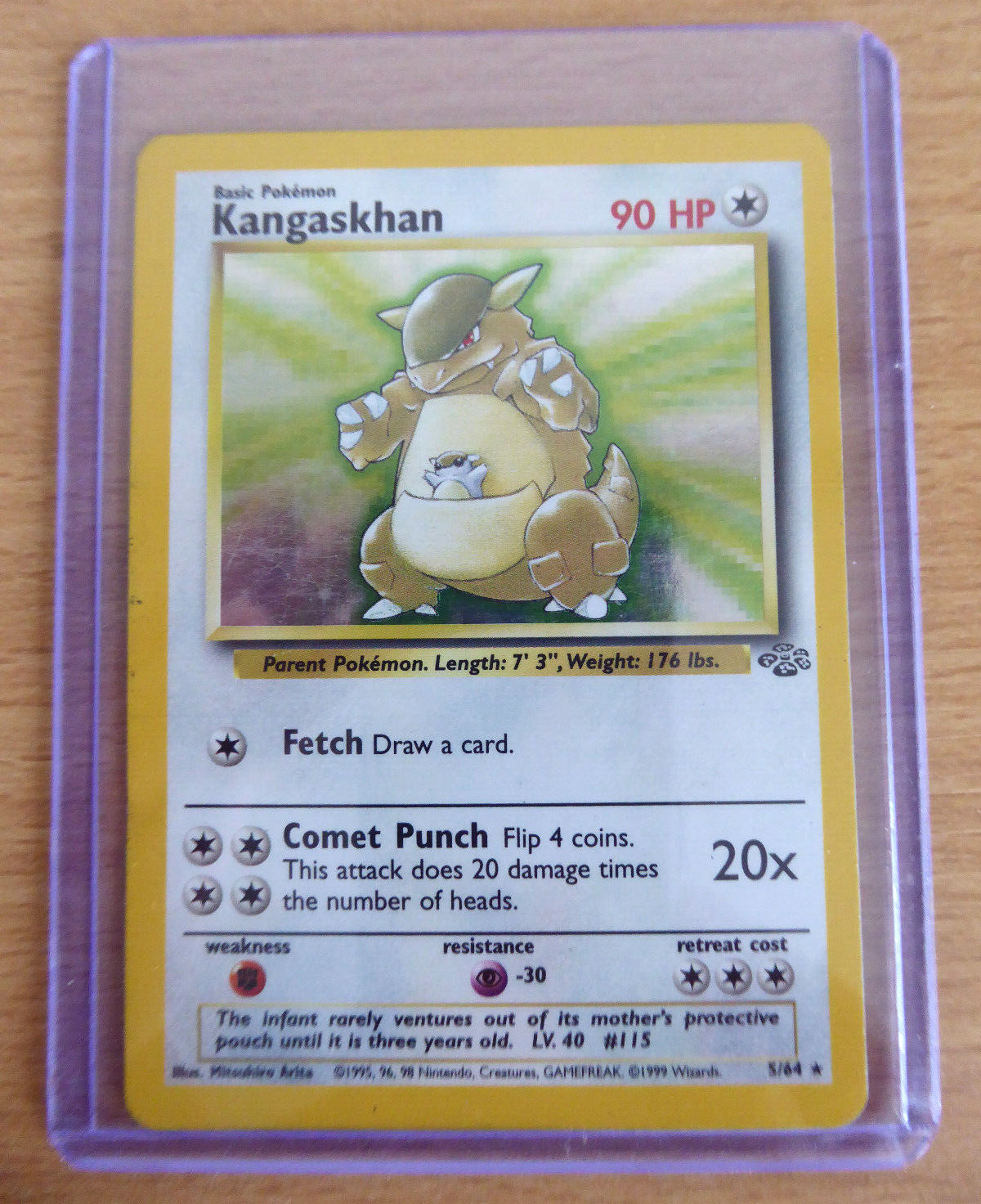 Kangaskhan 5/64 Pokemon Card Jungle Holo Rare WOTC