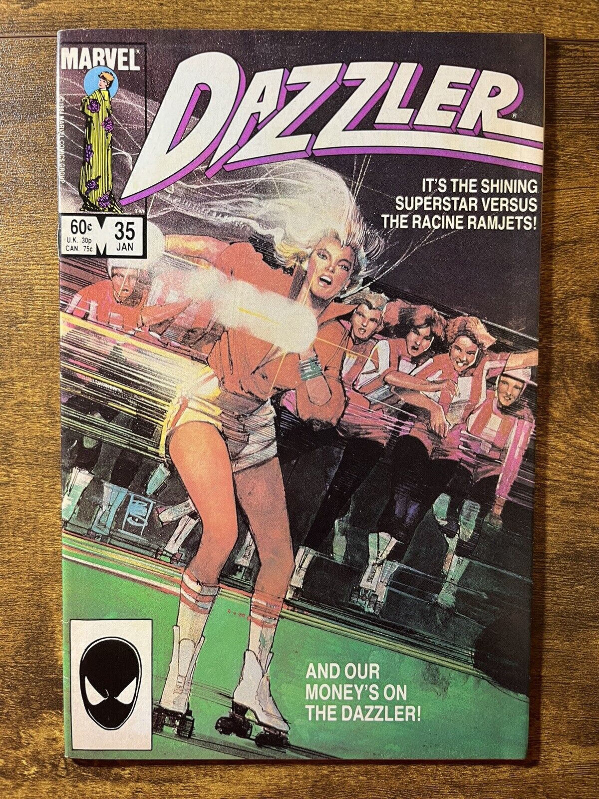 DAZZLER 35 DIRECT EDITION BILL SIENKIEWICZ COVER MARVEL COMICS 1985 VINTAGE