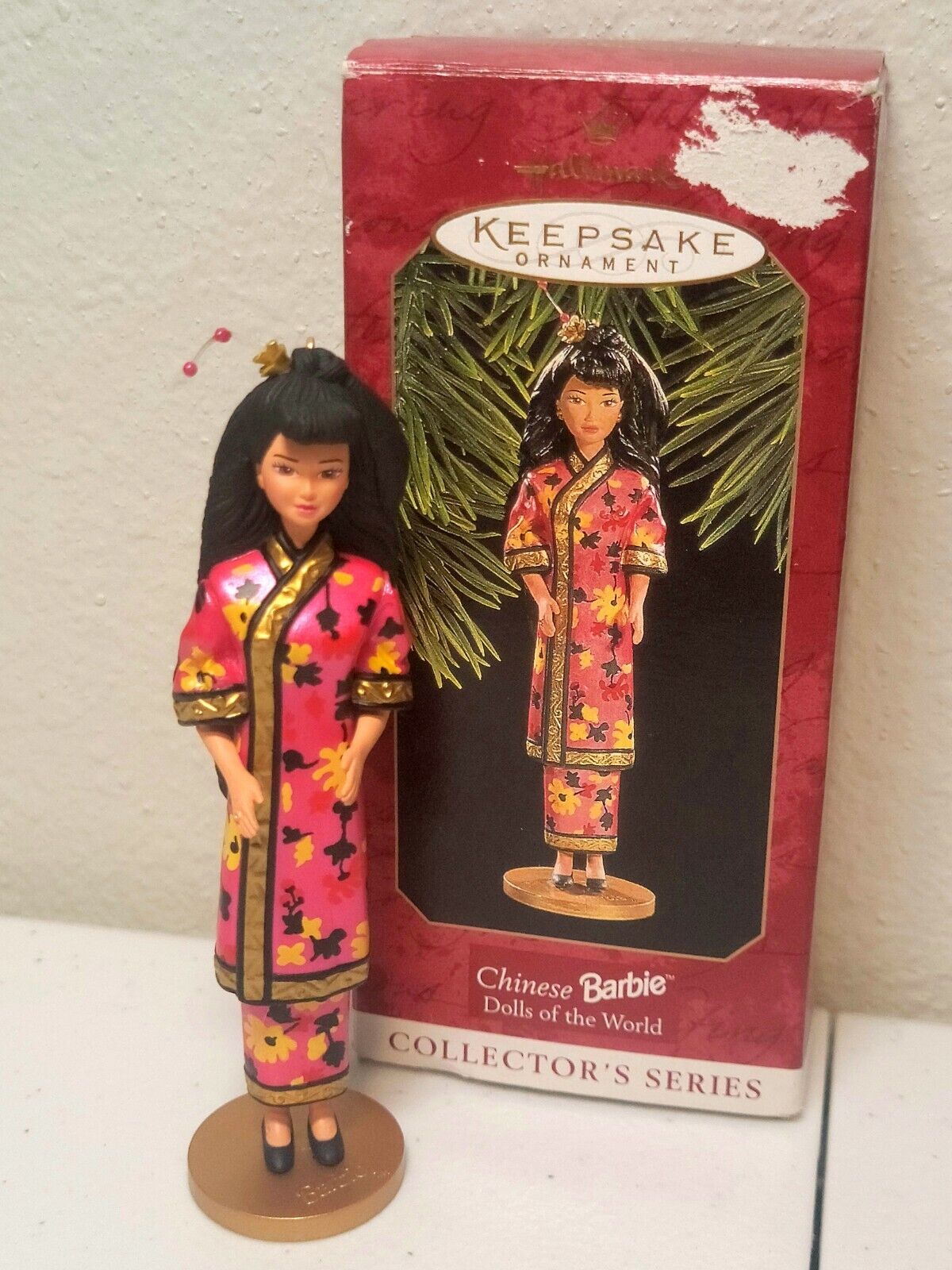 Chinese Barbie Doll Hallmark Keepsake Ornament Christmas Holiday Vintage 1997