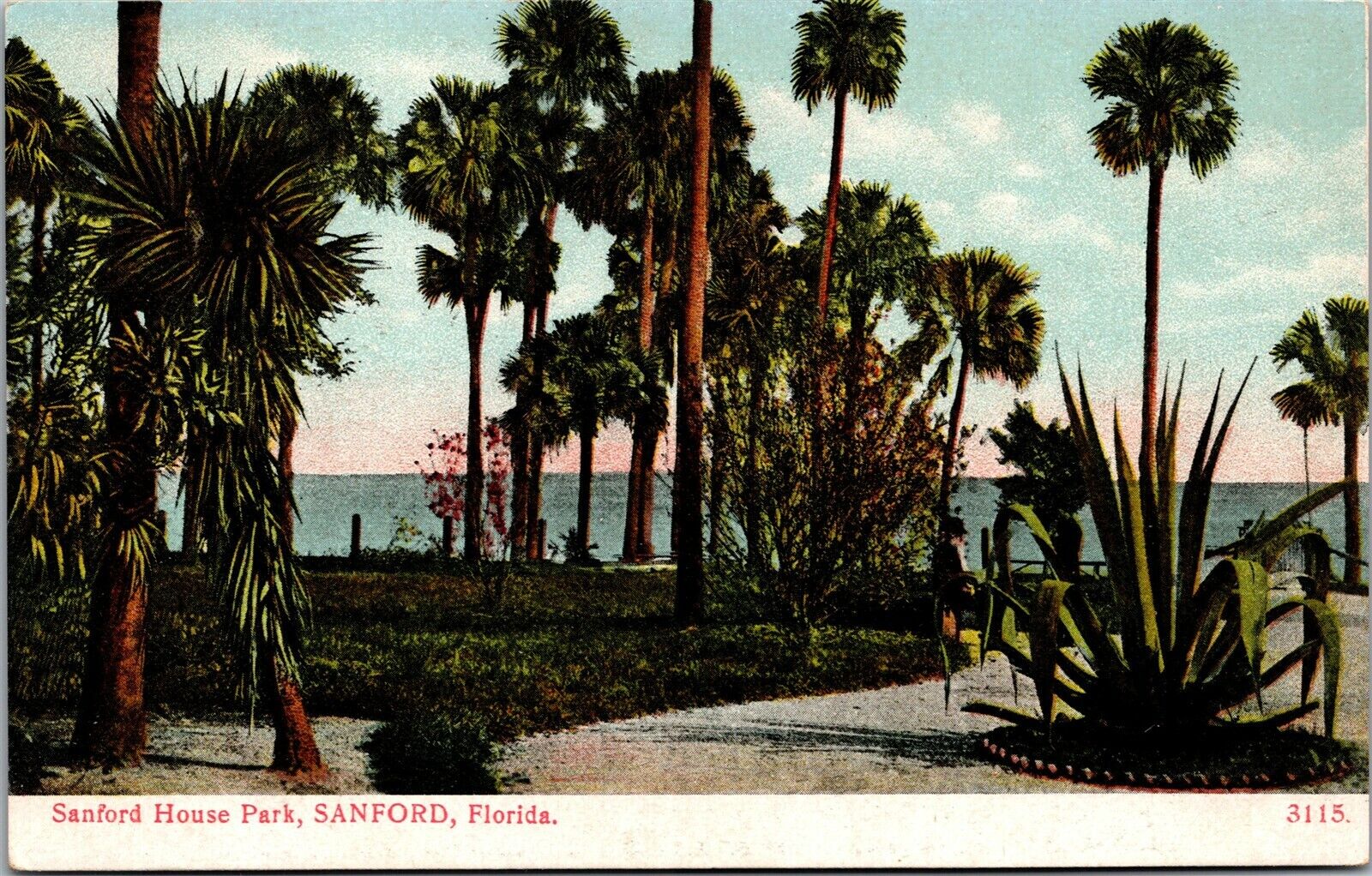 Vtg Sanford Florida FL Sanford House Park pre-1907 UDB unused Postcard