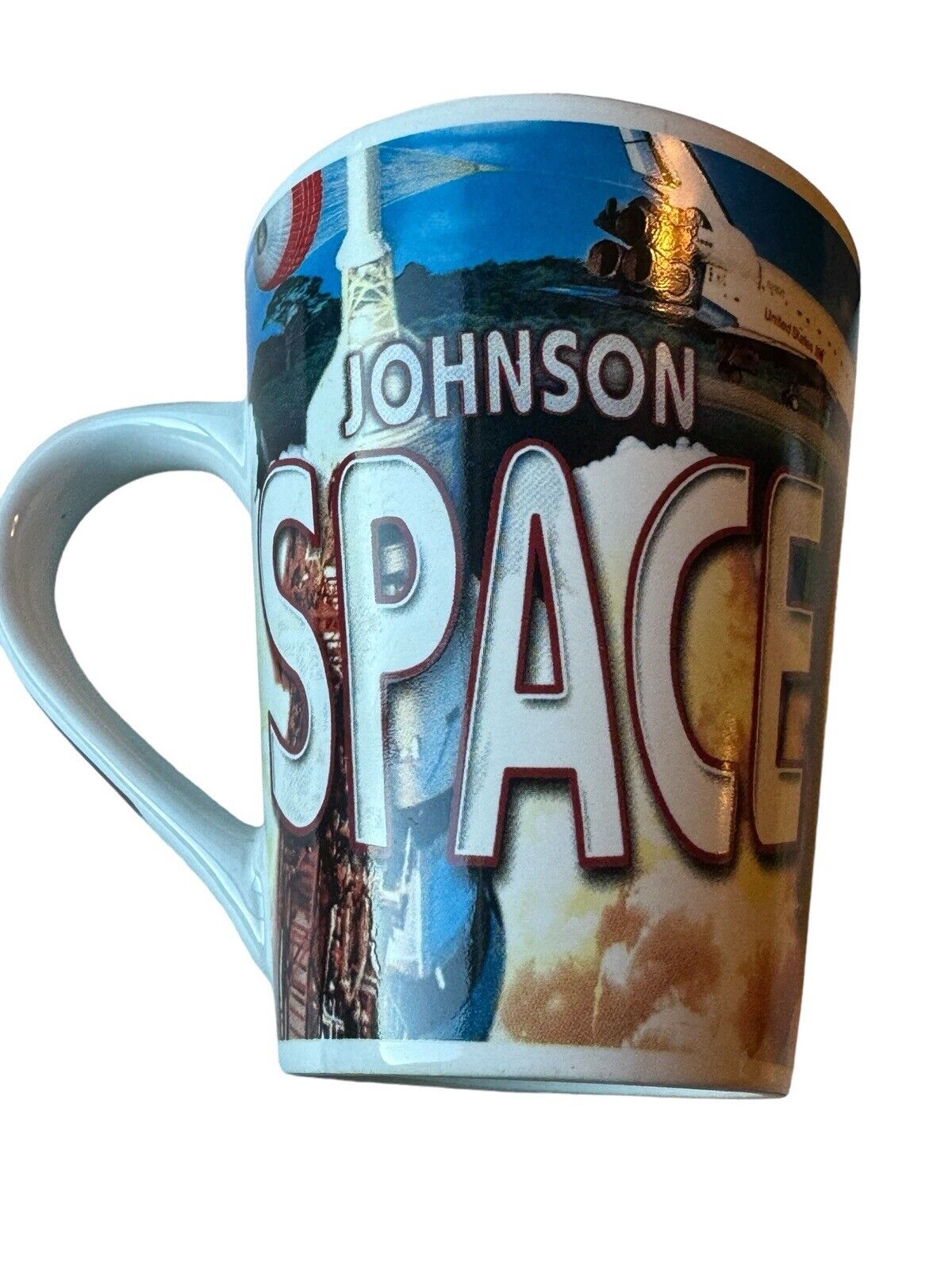 High End Johnson Space Museum NASA Graphic Large Coffee Mug Houston TX
