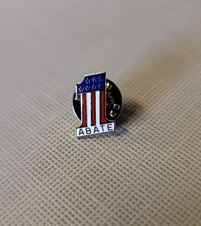Abate American Flag 1 Pin Hat Vest Jacket Collectable Safety 
