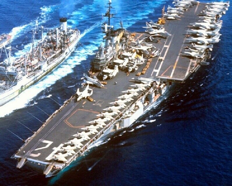 U.S. Navy Aircraft Carrier USS Franklin D. Roosevelt 8x10 Vietnam War Photo 13a