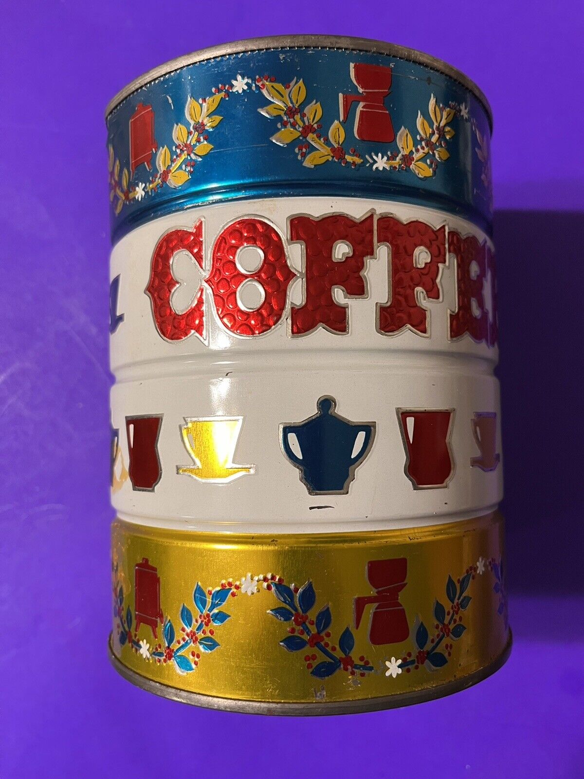 *ULTRA RARE * ANTIQUE Vintage Coffee Can