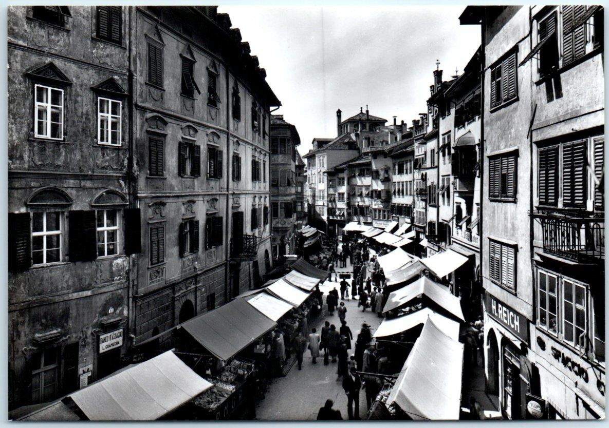 Postcard - Piazza delle Erbe - Bolzano, Italy