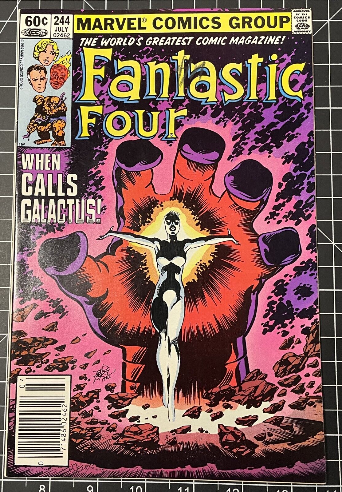 FANTASTIC FOUR #244. 1982 Key. Frankie Ray becomes Nova, Herald of Galactus