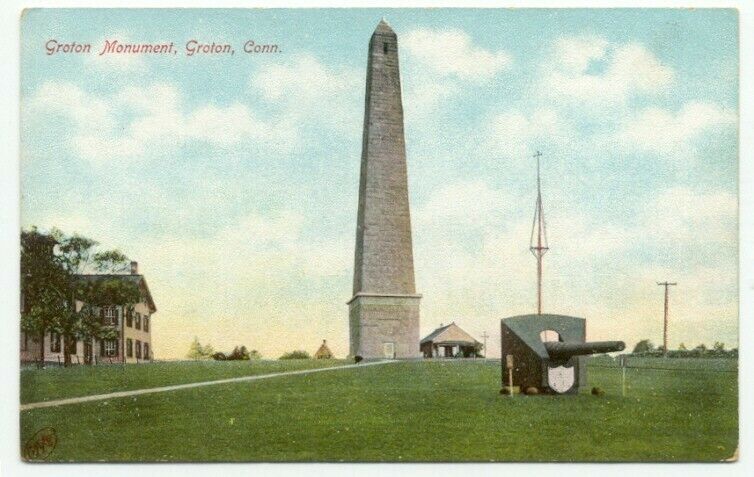 Groton Monument CT Old Postcard - Connecticut