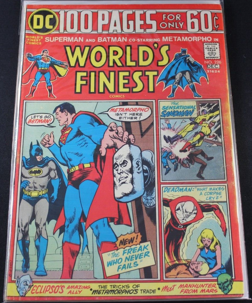 100 Page World\'s Finest 226 Neal Adams Superman Batman Comic VG