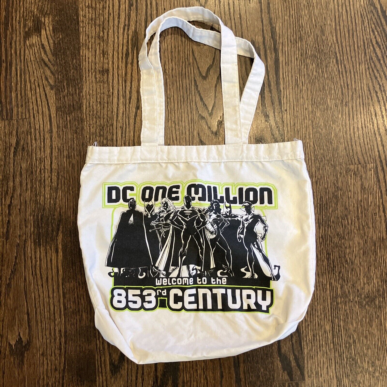 VTG DC Comics Tote Bag One Million 853rd Century 1998 Connections August 10-12