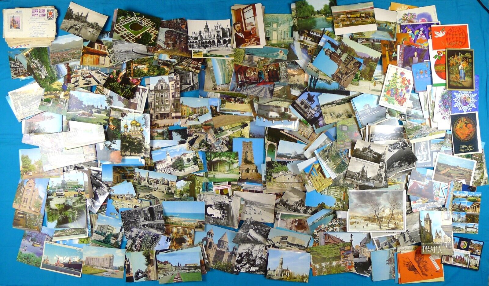 Lot of 450+ Old POSTCARDS from SOCIALIST BULGARIA & EUROPE- 1960's, 70's, & 80's