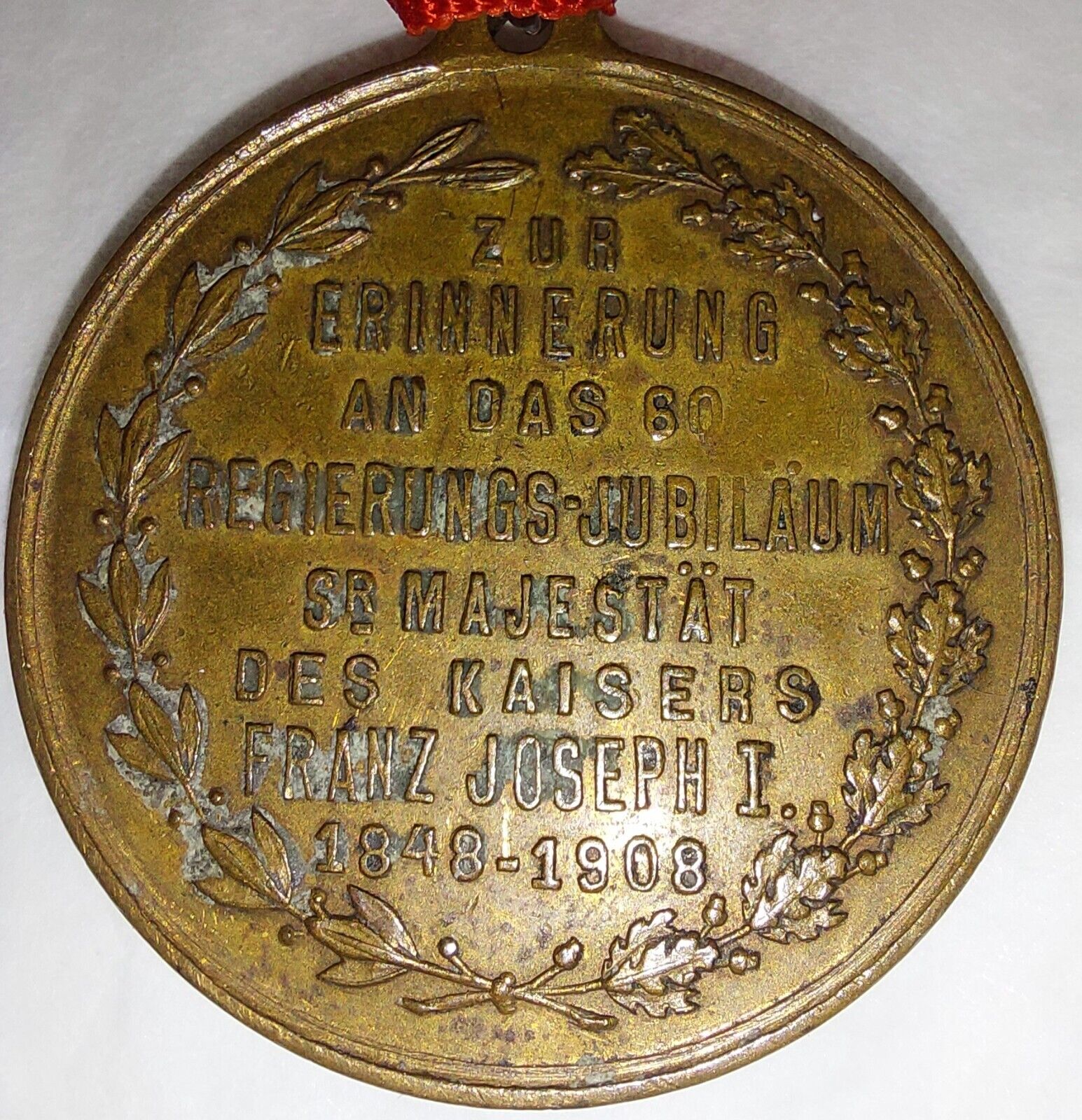 AustroHungary Commemorative Medal-Franz Joseph I- Original item-60 years Jubilee