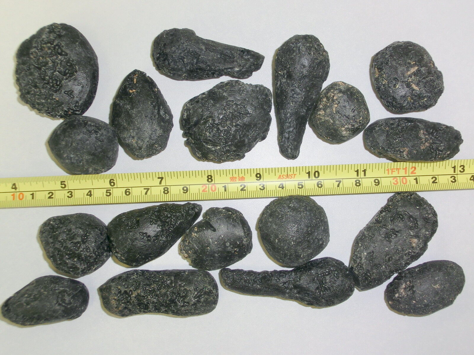 Black Indochinite Tektite Stone 15 g - 50 gram Size Pcs 50 Pieces Lot