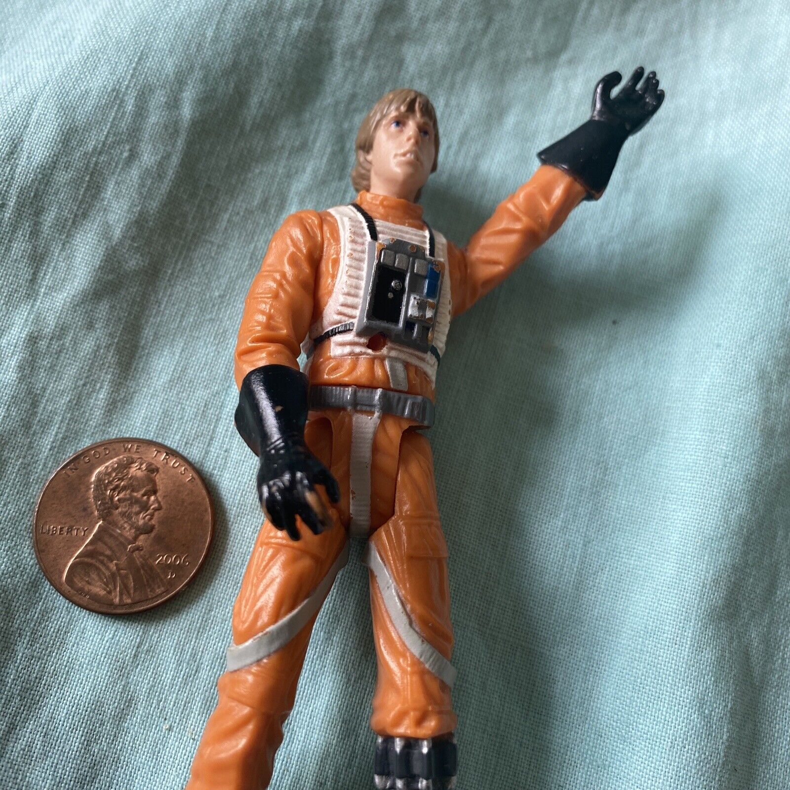 Vtg 2001 STAR WARS Luke Skywalker (X-Wing Pilot) Power of the Jedi No Helmet
