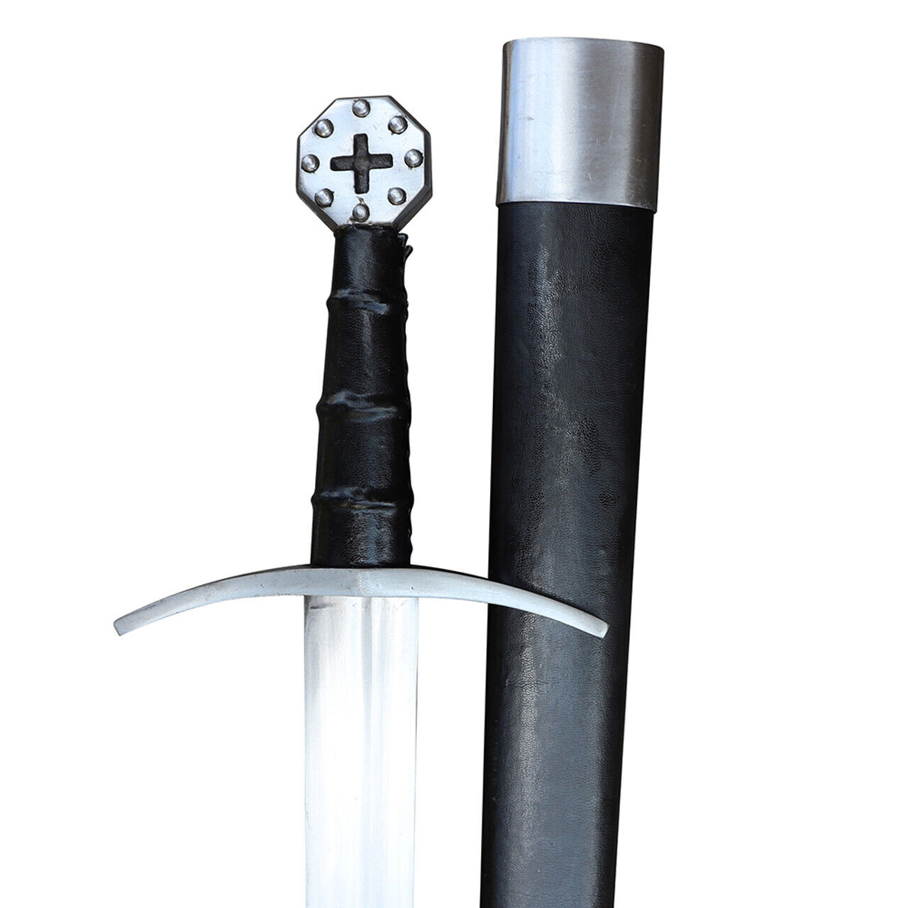 LEGENDAY DECORATIVE MEDIEVAL RENAISSANCE HOLY KNIGHT TEMPLAR SWORD WITH SCABBARD