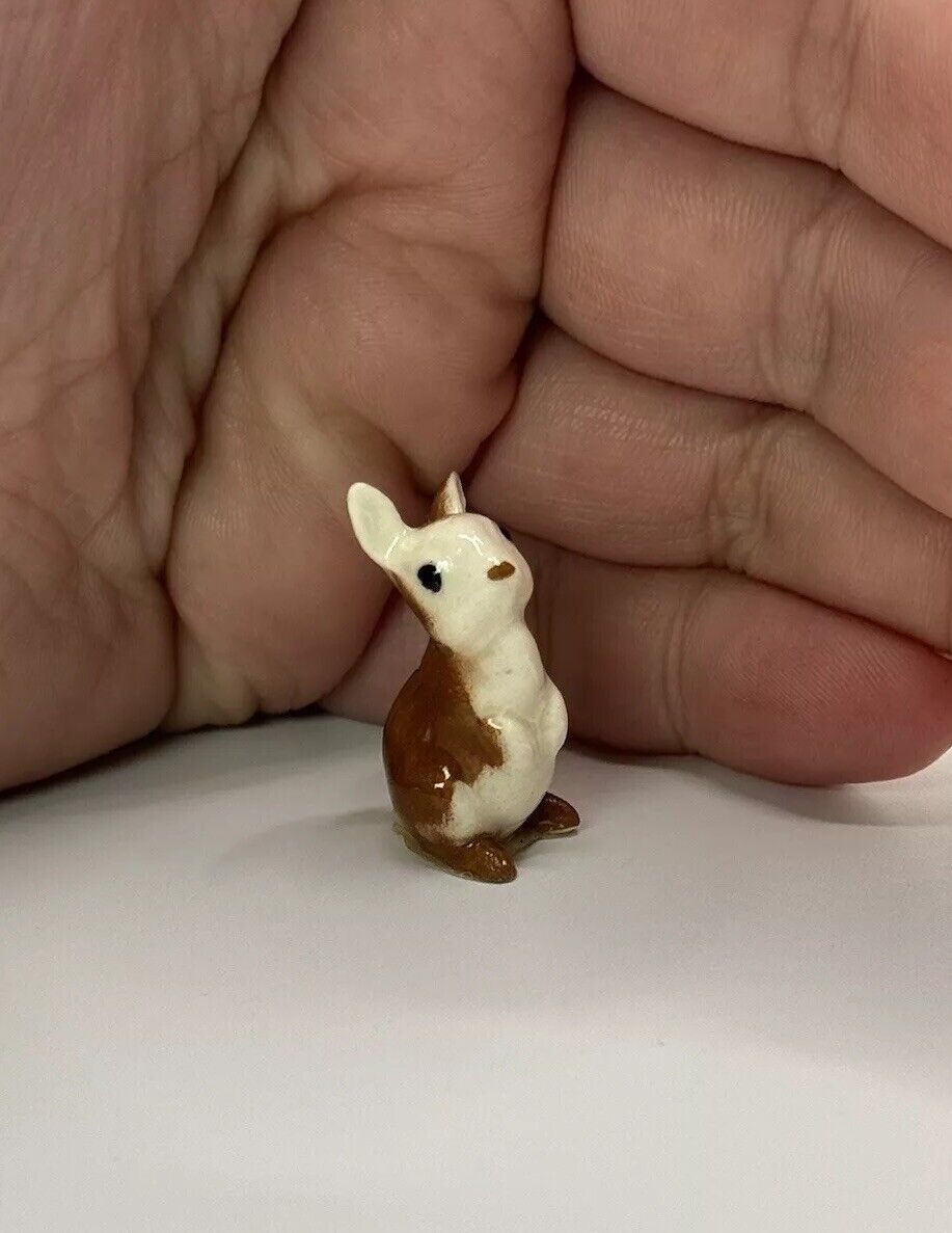 Vintage Retired Hagen Renaker Cottontail Rabbit Baby Miniature Figurine