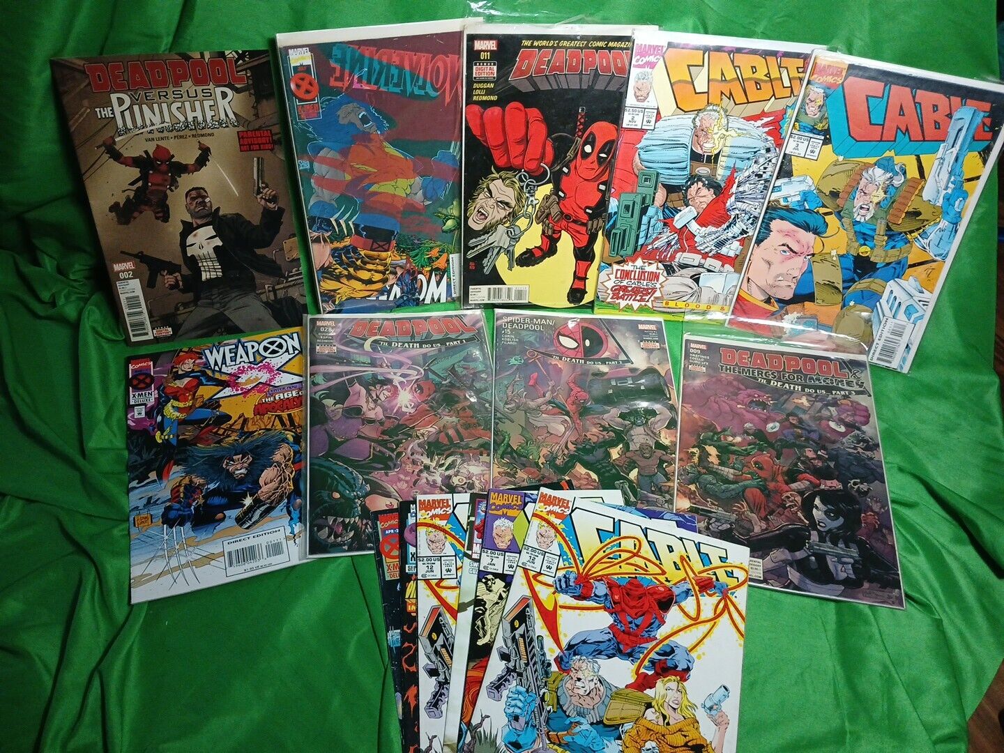 Marvel Deadpool/Wolverine/Cable Comic Lot Of 15 Til Death Do US Punisher Wpn X