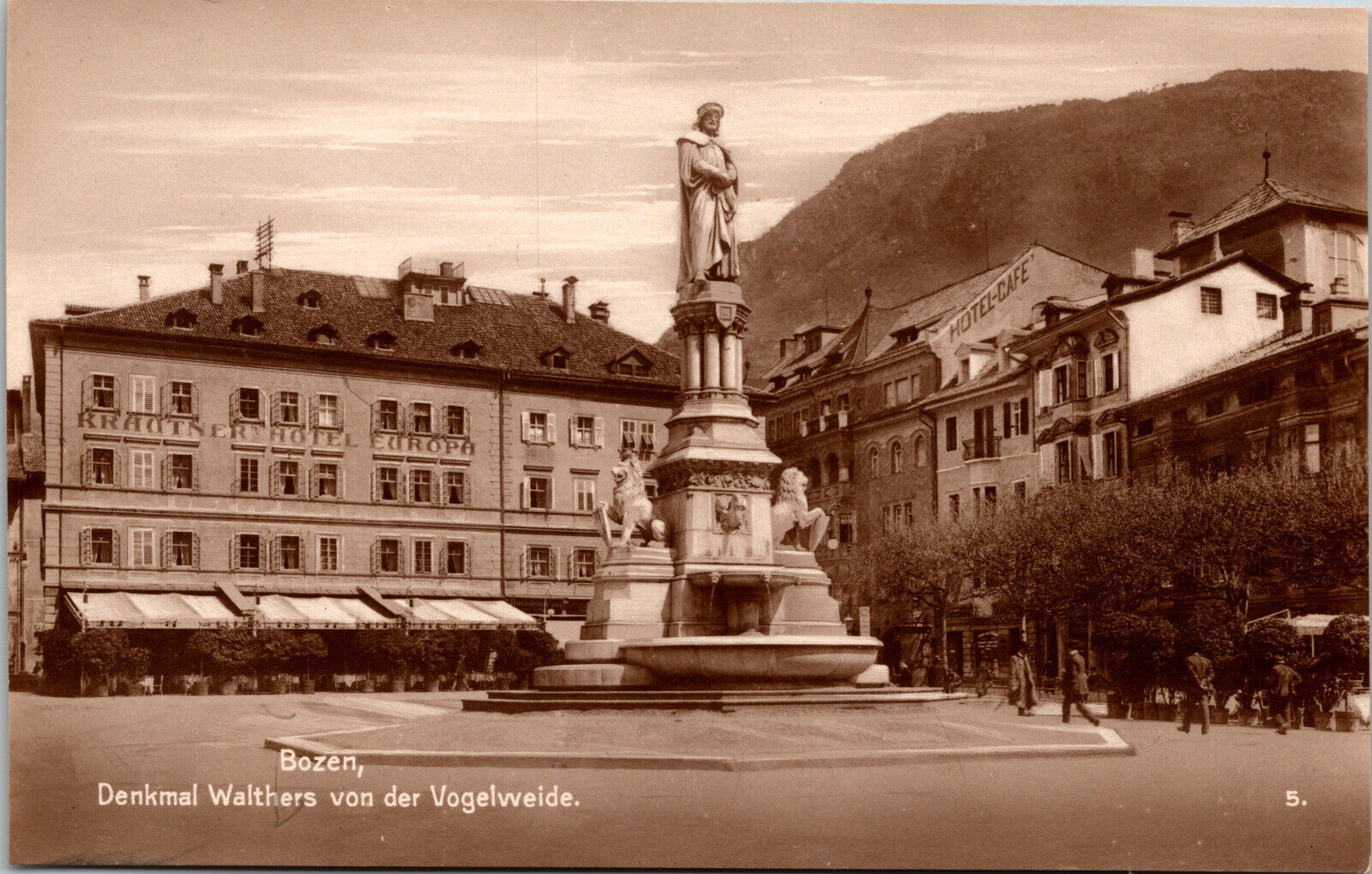 Bozen Bolzano South Tyrol Alto Aldige Italy Trinks-Bildkarte Postcard RPPC