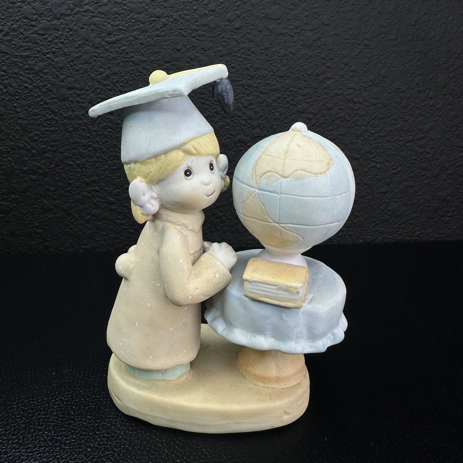 Vintage Graduation Figurine Girl Porcelain 5.5”