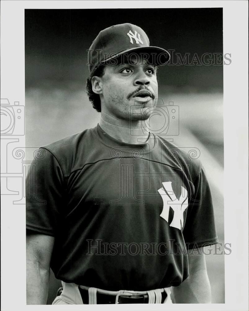 1989 Press Photo New York Yankees Baseball Player Jesse Barfield - afa03998