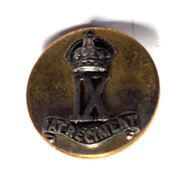 WWII WW2 British Indian Army 9th Jat Regiment Officer\'s Uniform Button