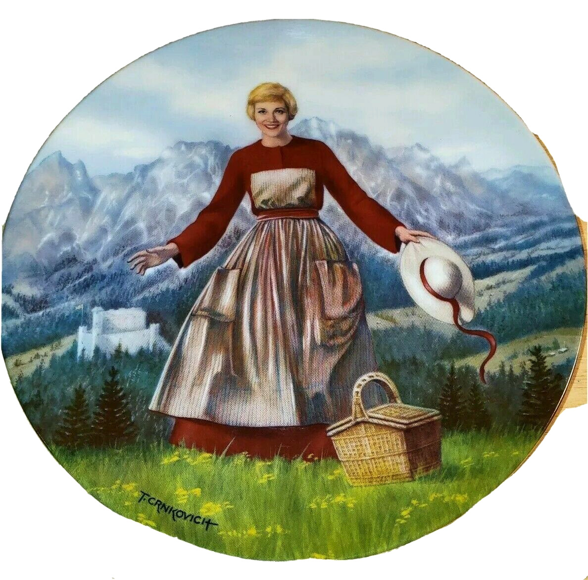 The Sound Of Music 1986 Plate Edwin M Knowles No 9856K Bradex Number 84-K41-18.1