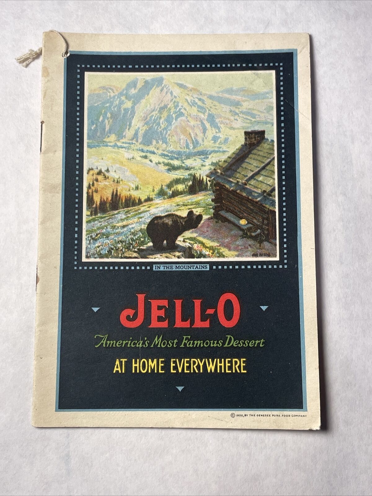 1922 ANTIQUE JELL-O RECEIPE BOOKLET - GREAT ILLUSTRATIONS