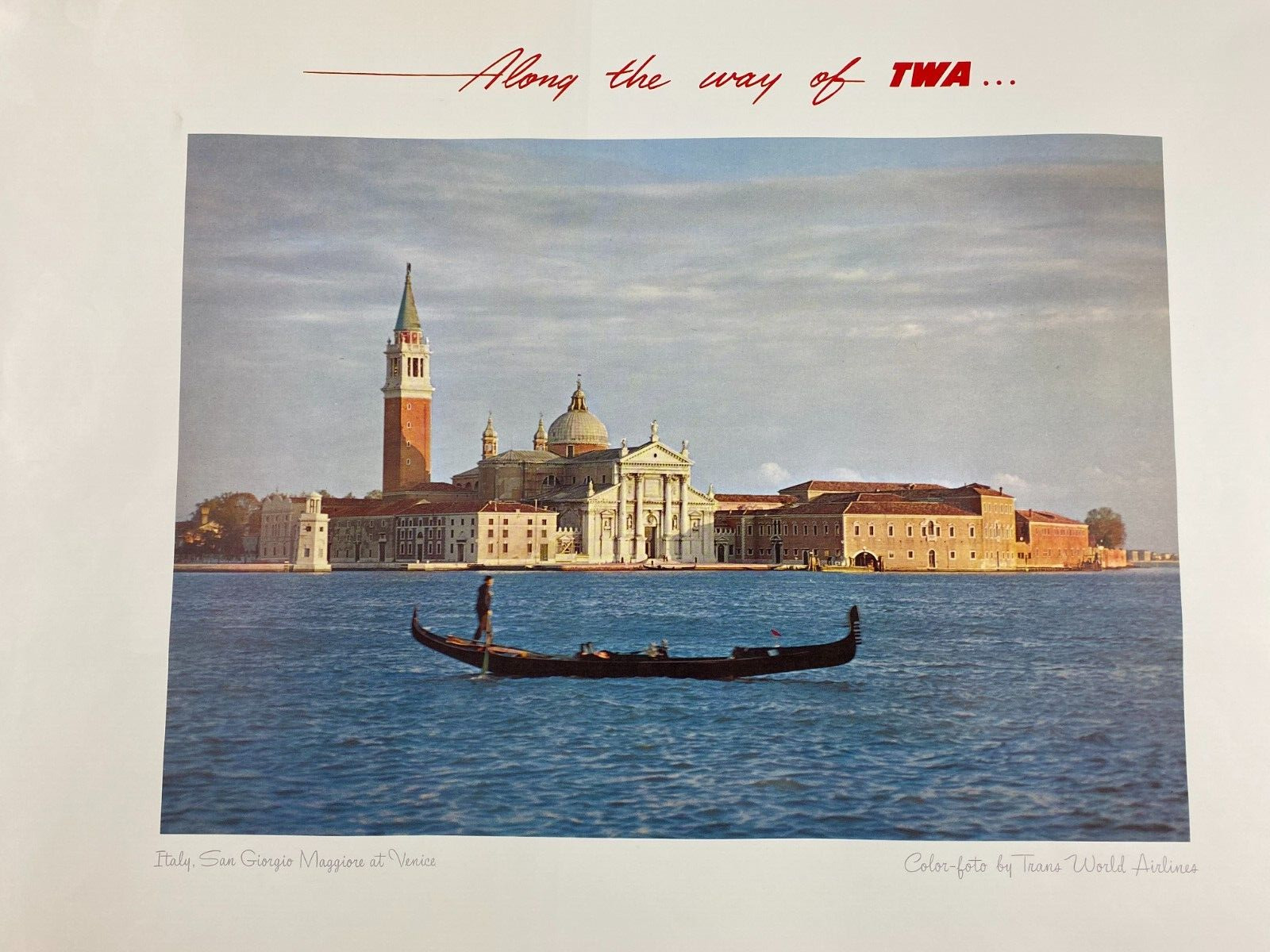 Along the Way of TWA Poster San Giorgio Maggiore at Venice Italy 22\