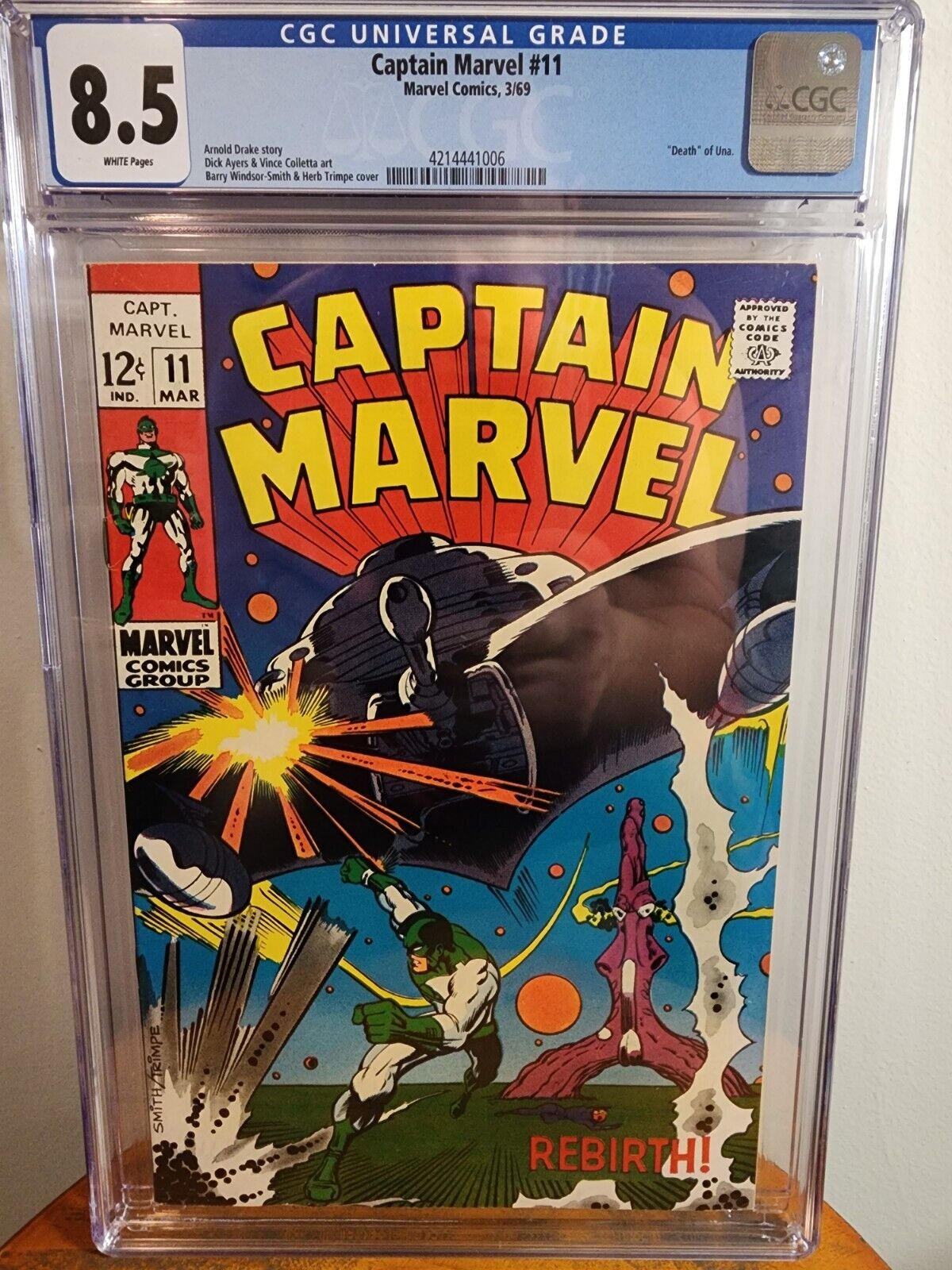 Marvel Comics Group Captain Marvel #11 CGC 8.5 1969 \