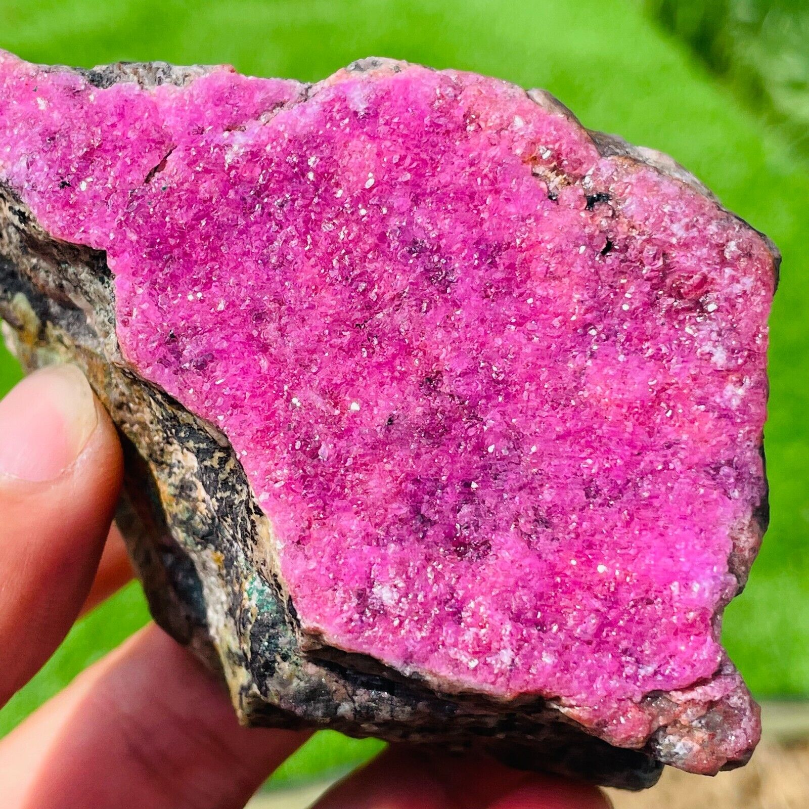 299g Natural Purple Pink Cobalt Cobalto Calcite Crystal Gemstone Rare Mineral