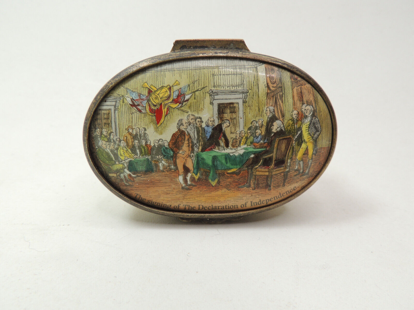 Bilston Battersea Signing of The Declaration of Independence Trinket Box 150/250