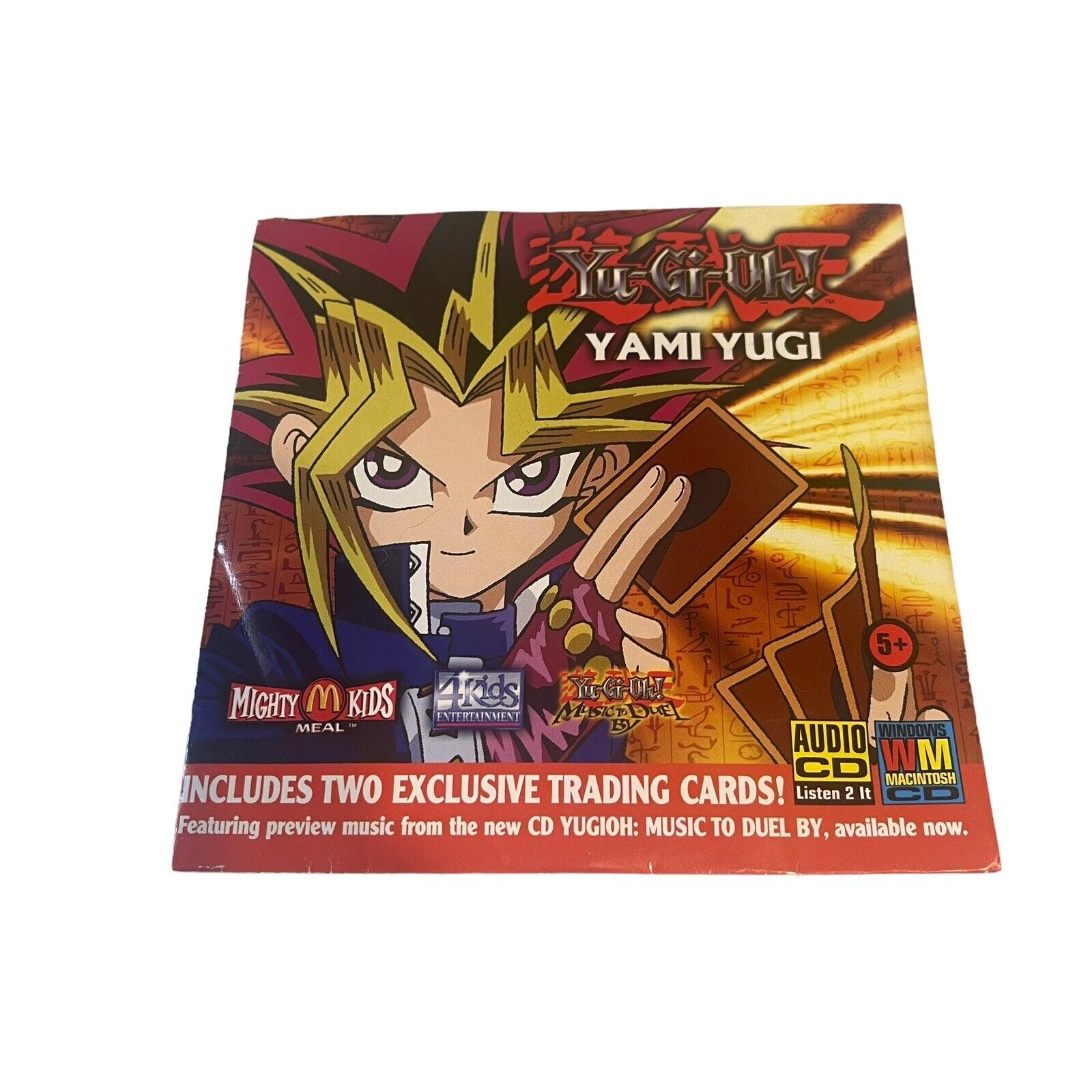 Yu-Gi-Oh Yami Yugi McDonalds Mighty Meals CD Advertisement (No Cards)