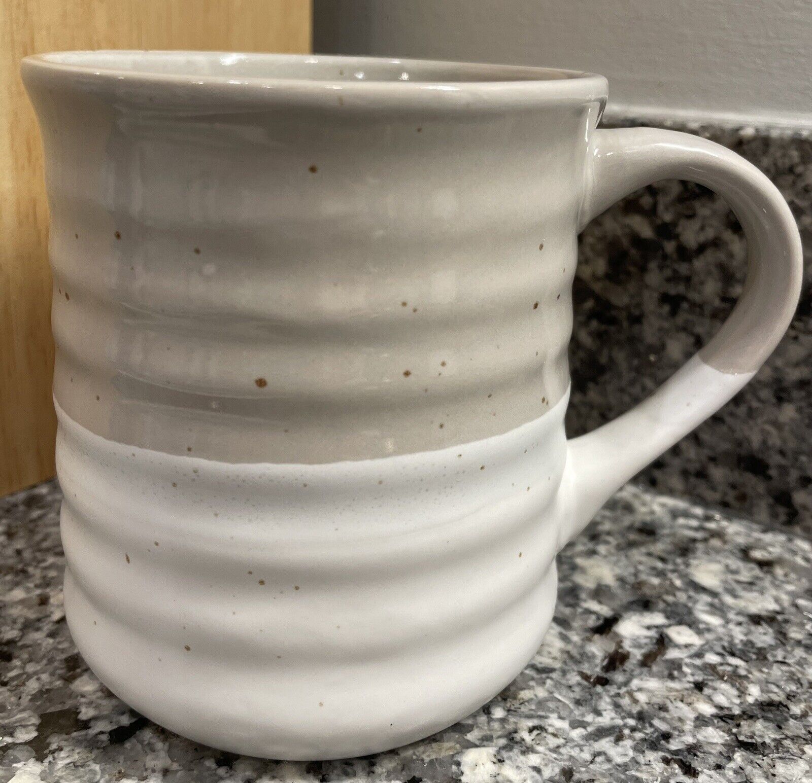 Sheffield Home Coffee Mug - Gray & White Speckled - Large 18 oz