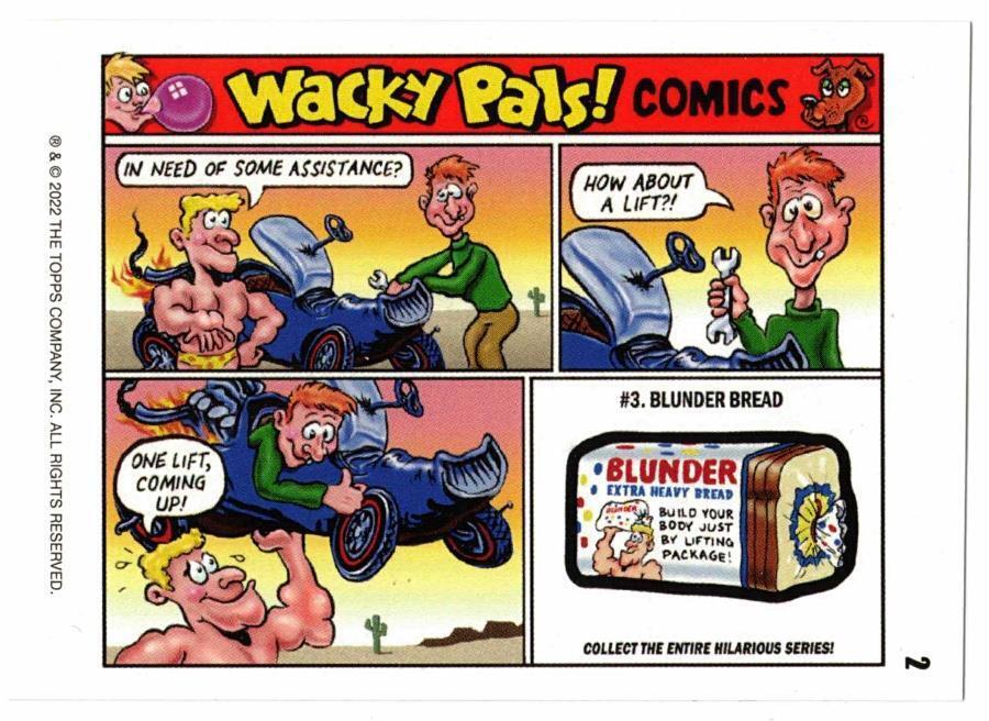 Wacky Packages Monthly July 2022 Wacky Pals Comics Card #2. Topps
