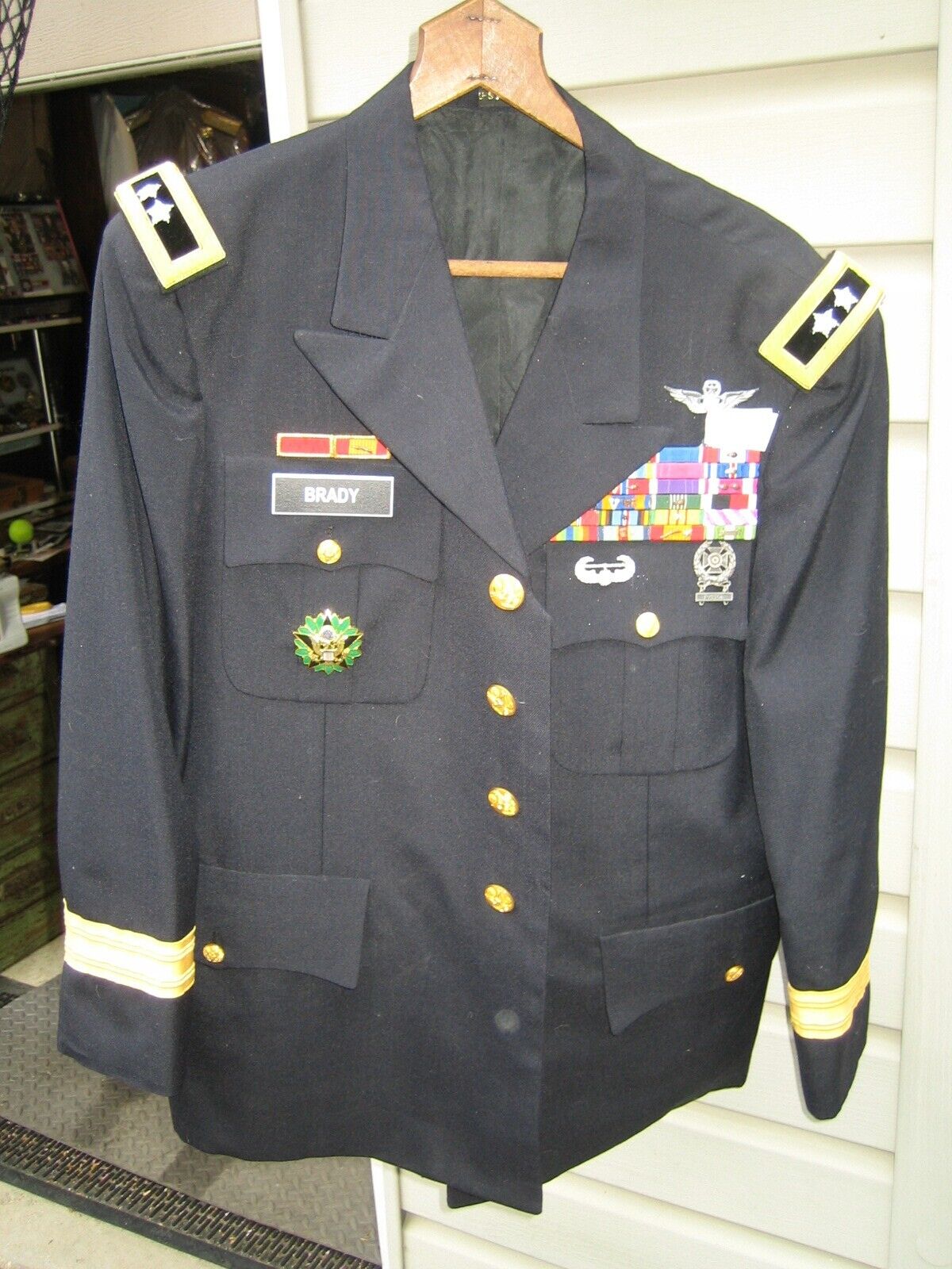 Major General Patrick Henry Brady Blue Uniform Vietnam War Era