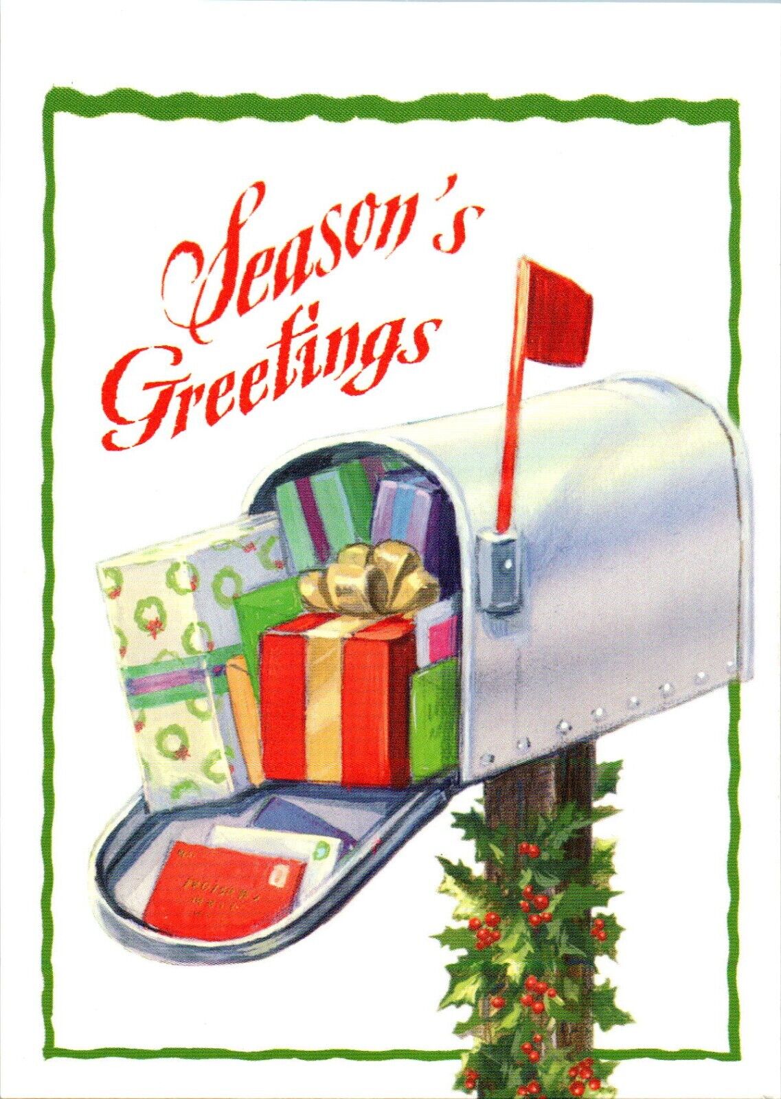 Holiday Greetings from Your Postal Carrier Postcard