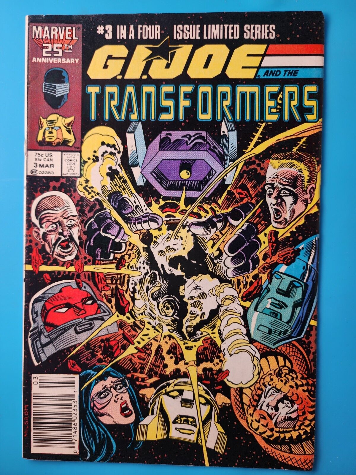 G. I. Joe and the Transformers #3. 1987.  Very Nice Copy