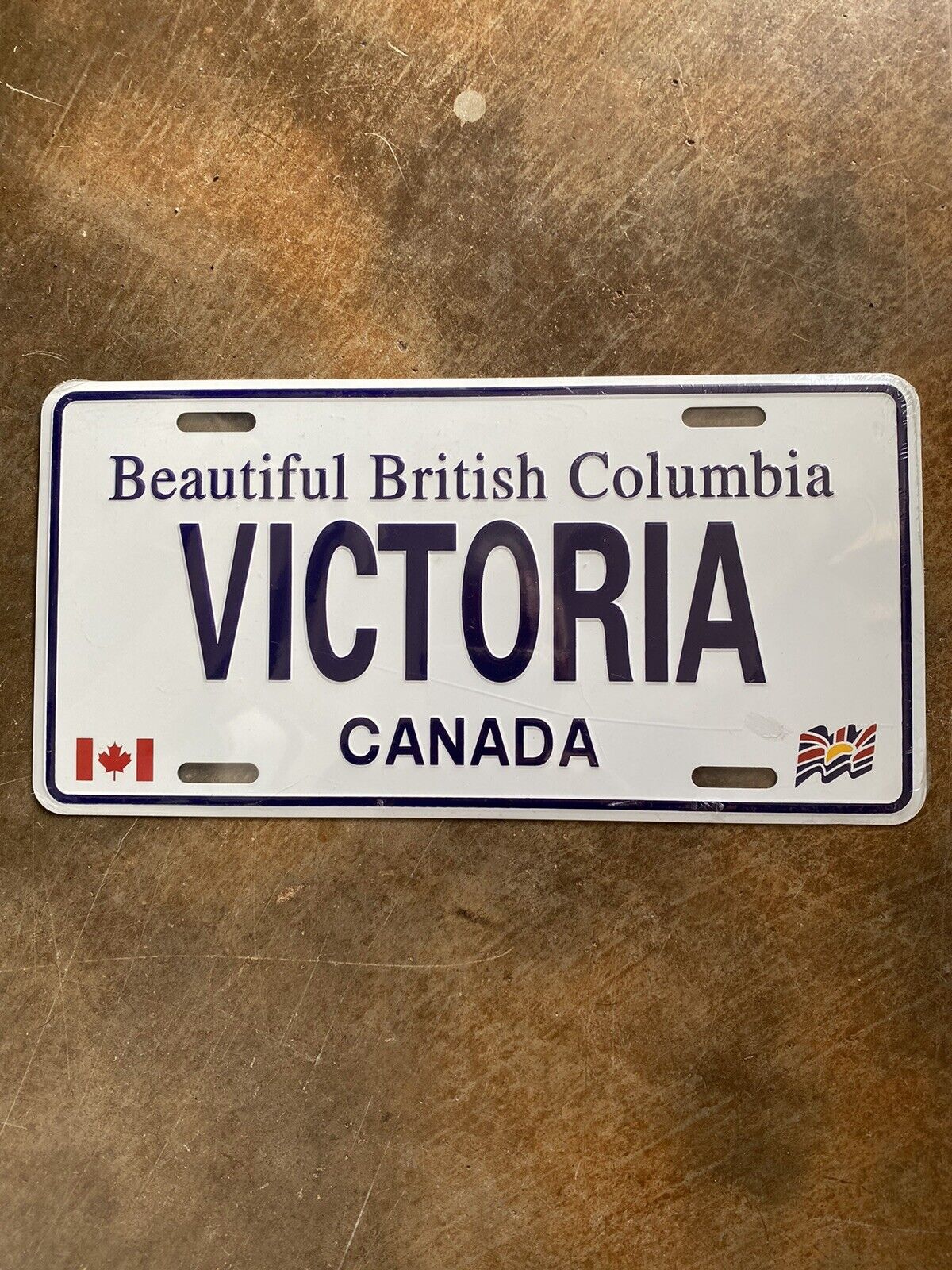 “VICTORIA” Beautiful British Columbia Canada BC Aluminum REPLICA Auto Plate.