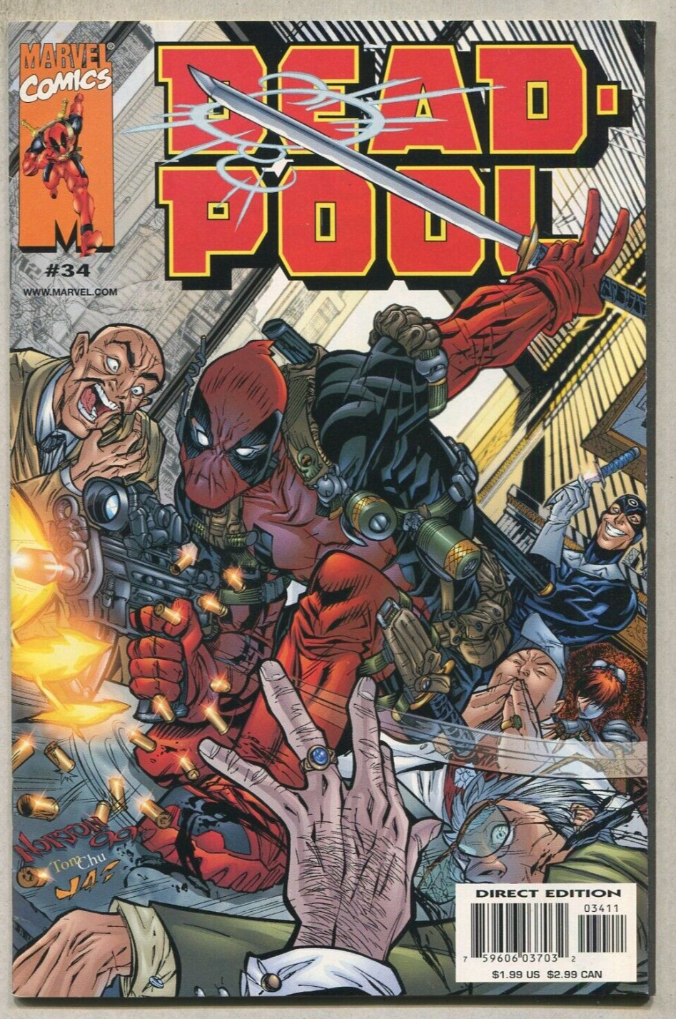 Deadpool Vs Fray #34 NM 1997     Marvel Comics  CBX19