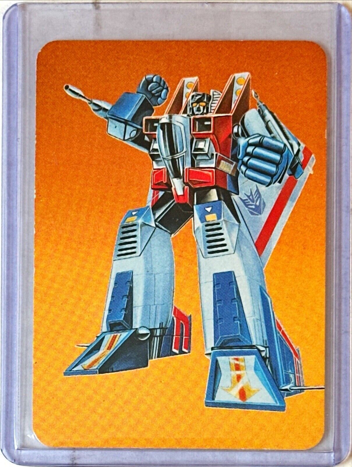 1985 Hasbro Transformers Action Cards Series 1 STARSCREAM #98 DECEPTICONS