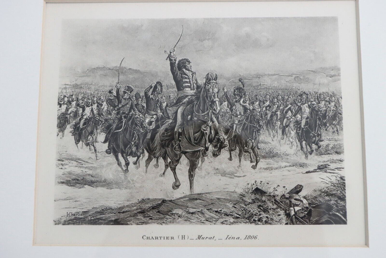 Vintage Print Marshall Murat Battle of Jena Napoleon Wellington War Battle