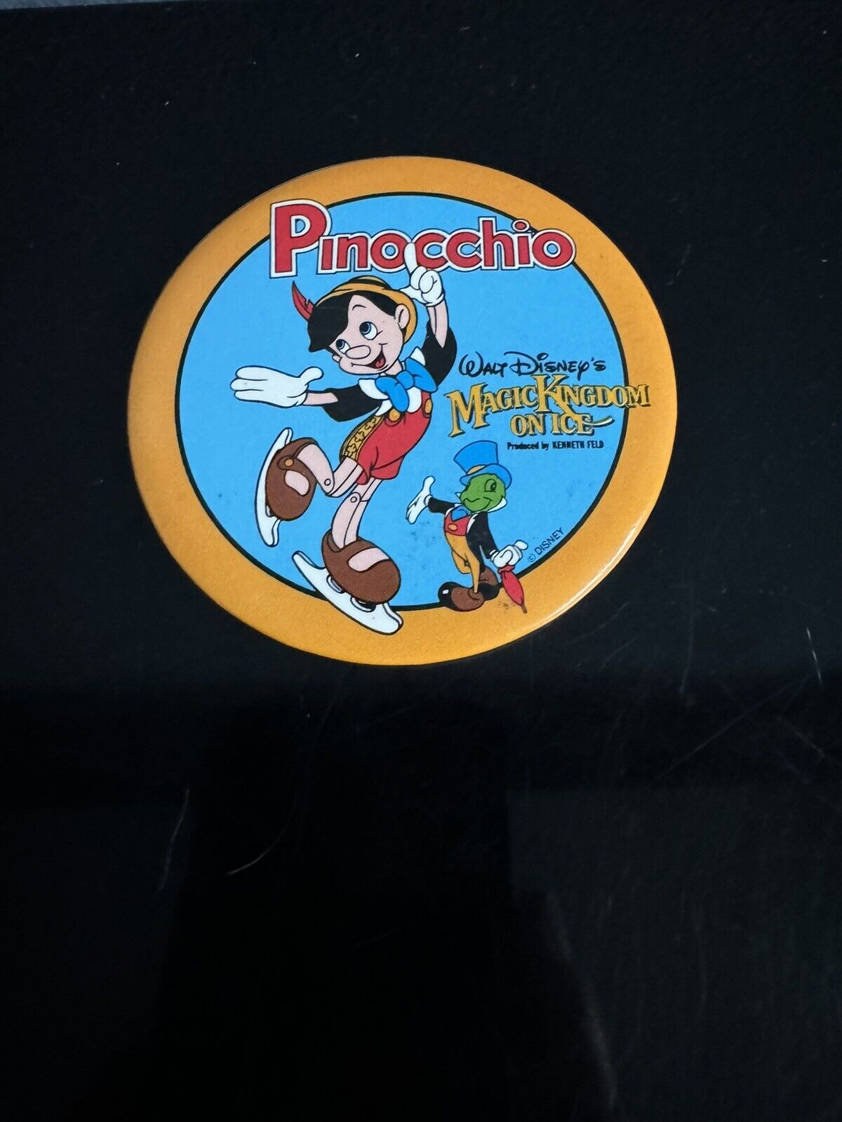 Vintage Pinocchio -  Walt Disney\'s Magic Kingdom On Ice Pin Pinback Great Cond