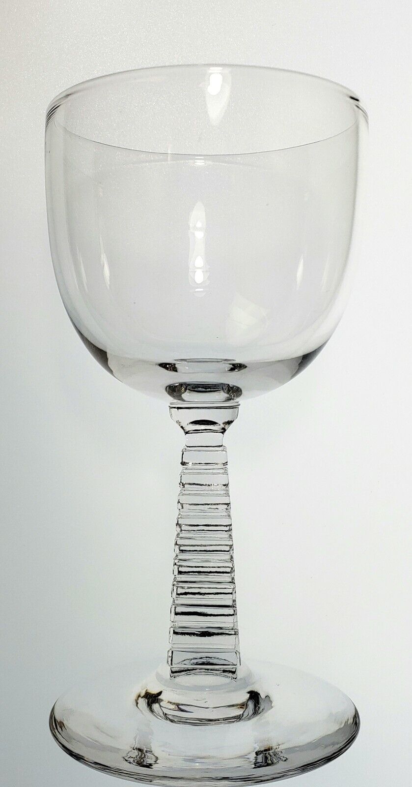 Bryce Bel Air Vintage Cocktail Stem 4-Sided Stacked Wafer Stem-Non Optic Bowl