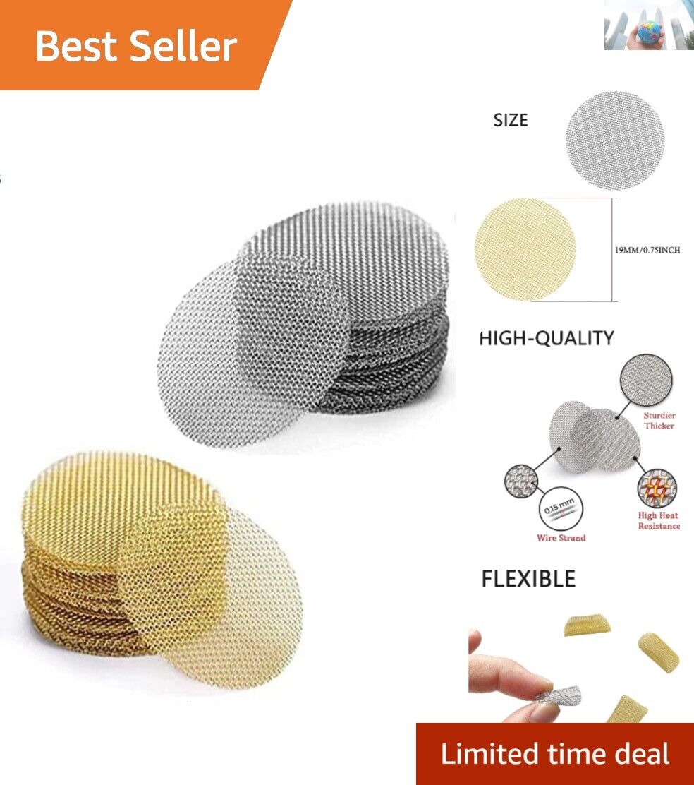 Durable 200PCS Pipe Screens Set - Rust-Free Brass Filters for Long-Lasting Use